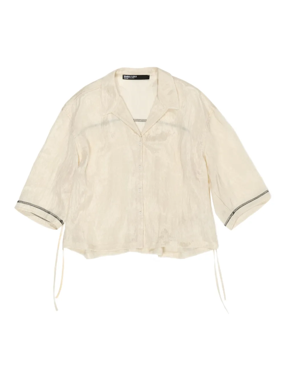 Bimba y Lola ドローストリング シャツ - ニュートラル Bimba y Lola ドローストリング シャツ - ニュートラル