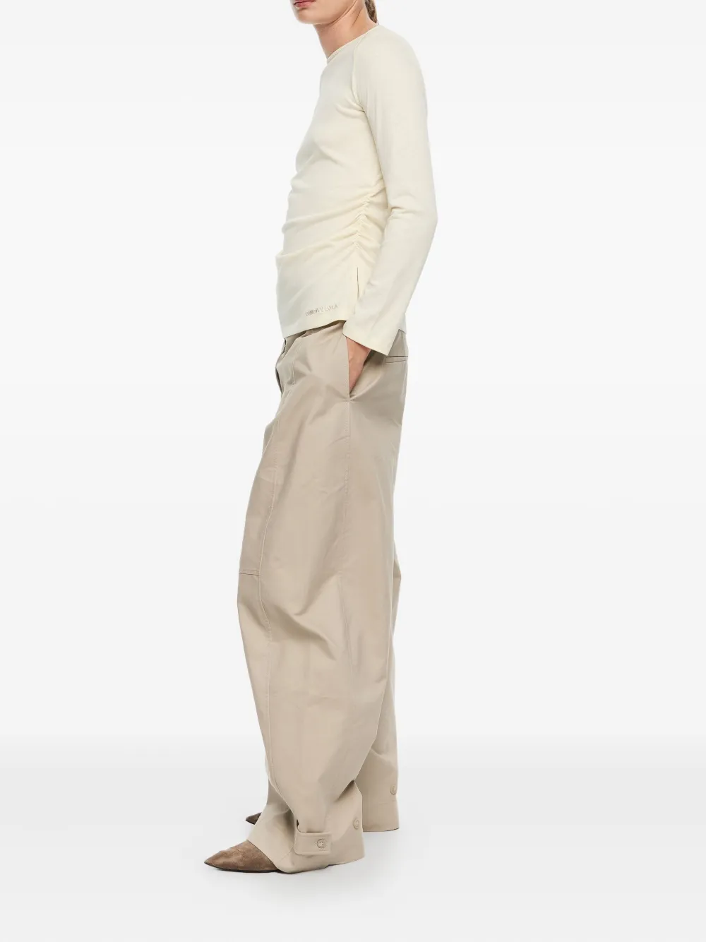 Bimba y Lola Broek met verborgen sluiting - Beige