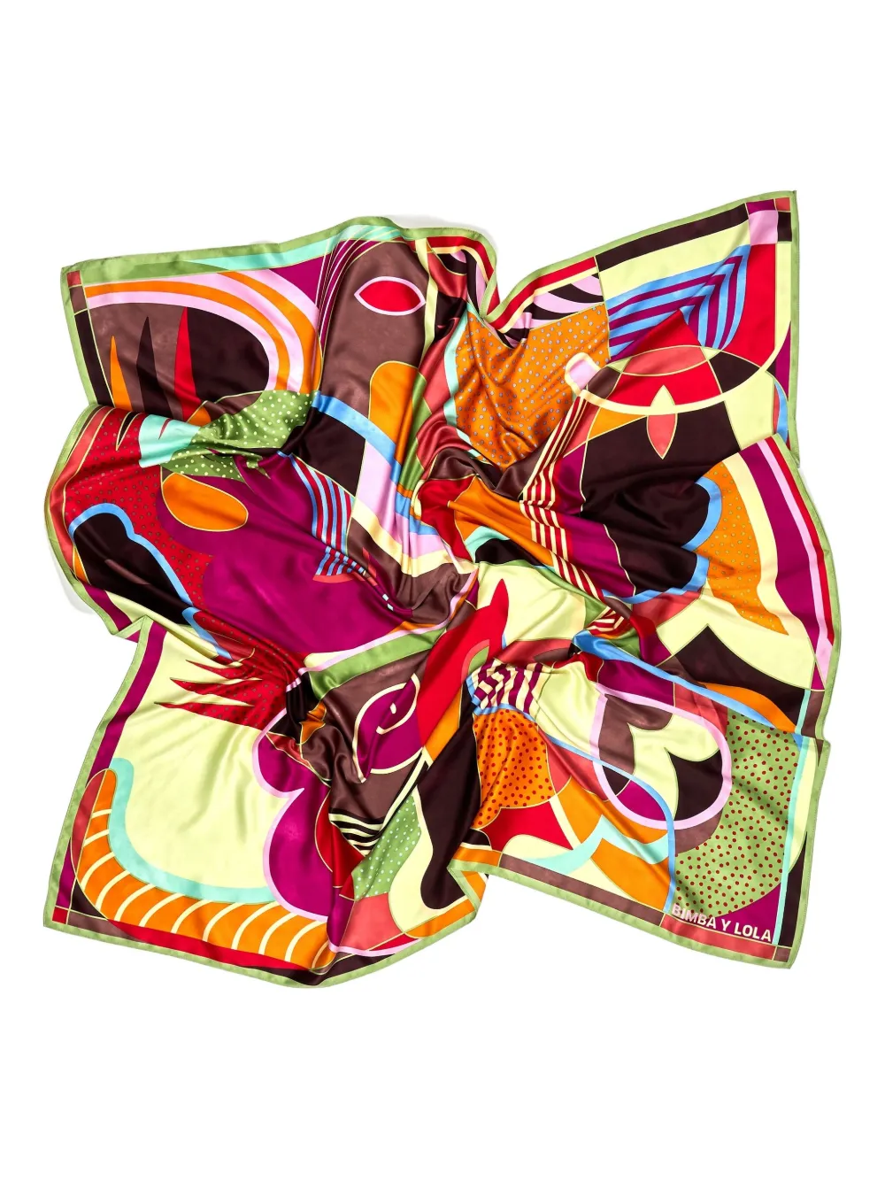 Bimba Y Lola Abstract-print Scarf In Multi