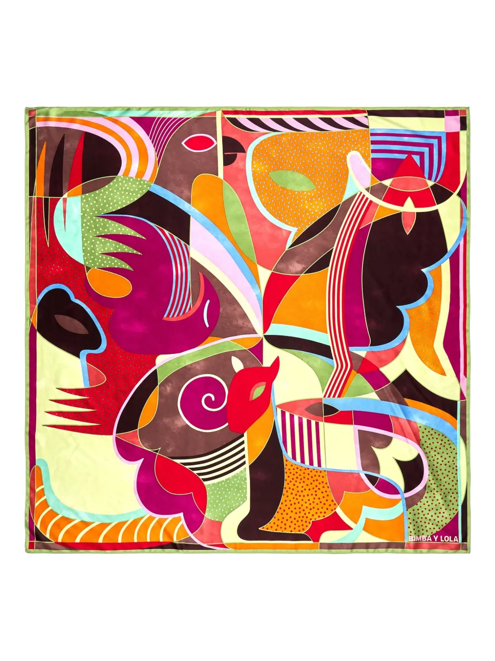 Bimba Y Lola Abstract-print Scarf In Multi