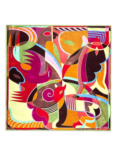 Bimba y Lola abstract-print scarf