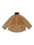 Bimba y Lola corduroy-collar zip-up jacket - Brown