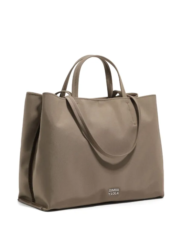 Bimba y Lola Bolso Shopper Chihuahua Grande Marrón FARFETCH ES