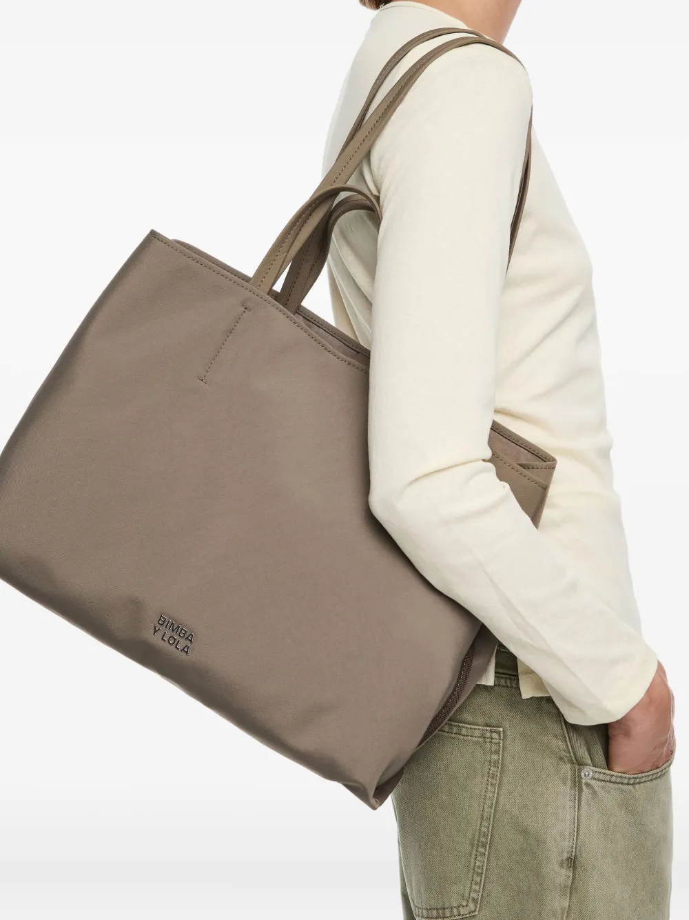 Bimba Y Lola Large Chihuahua Zip-top Tote Bag In Burgundy