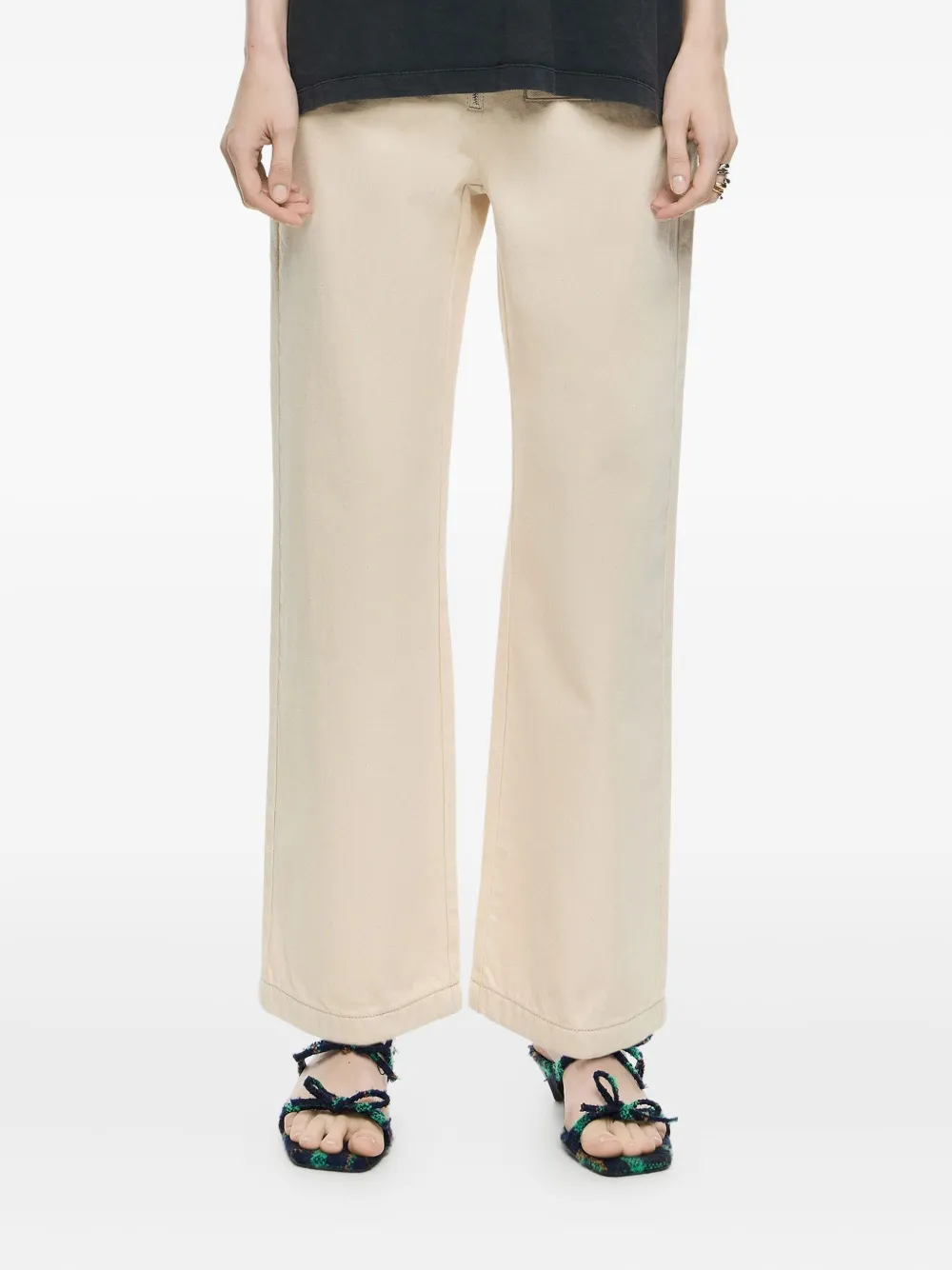 Bimba y Lola zip-front pocket trousers | Neutrals | Image 1