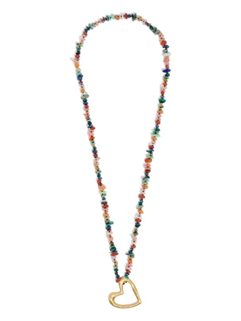 Bimba y Lola قلادة خرز بتعليقة قلب