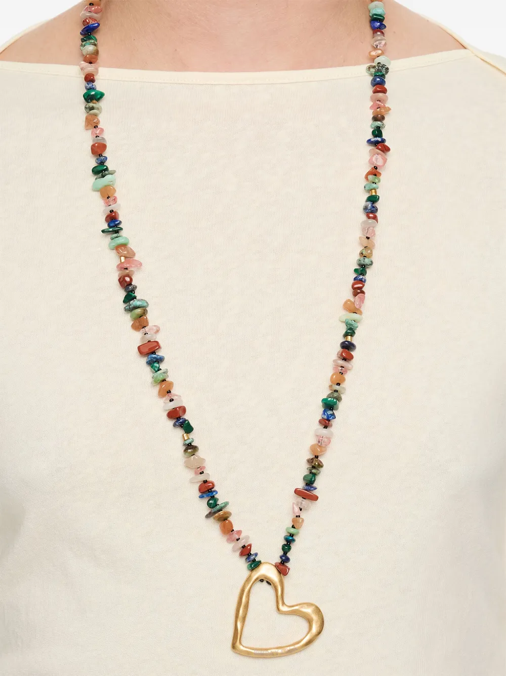 Bimba y Lola beaded heart-charm necklace | Image 2