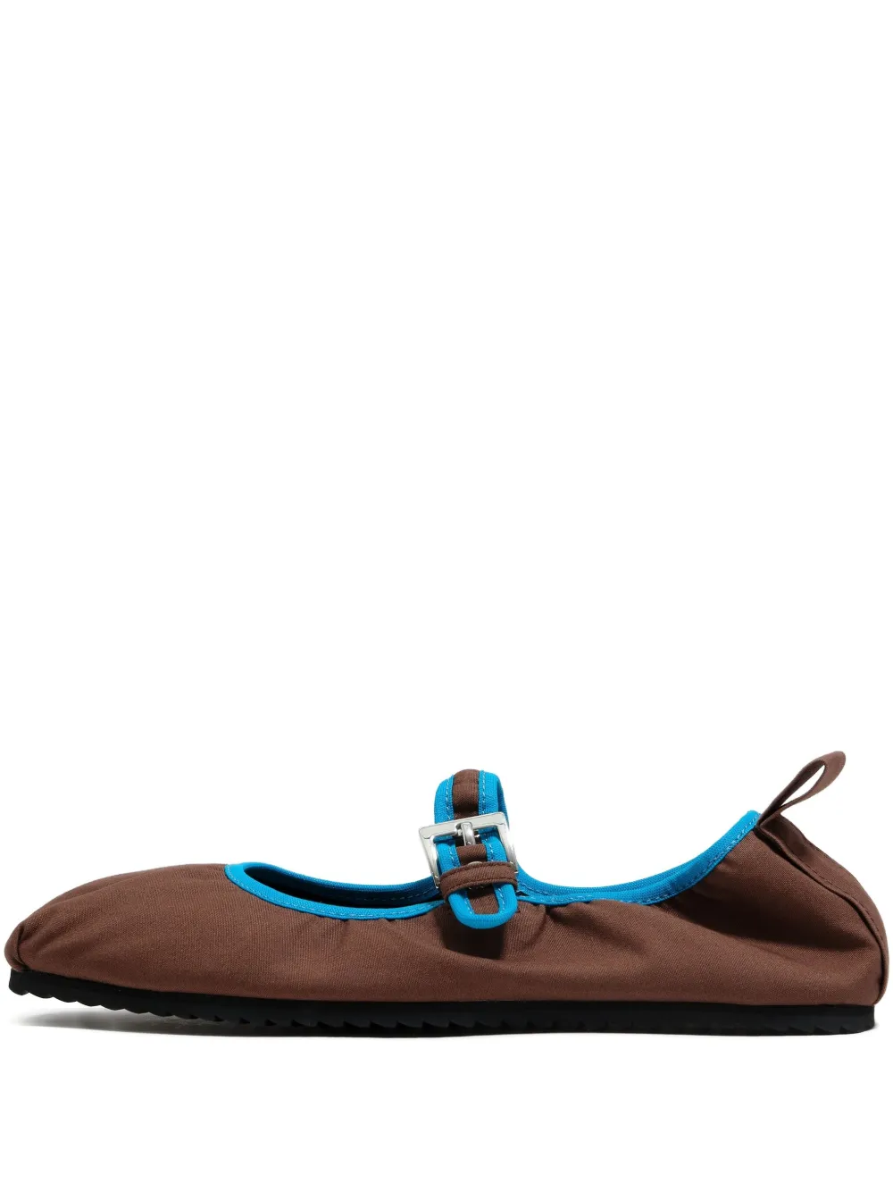 Bimba Y Lola Buckle-strap Ballet Flats In Brown