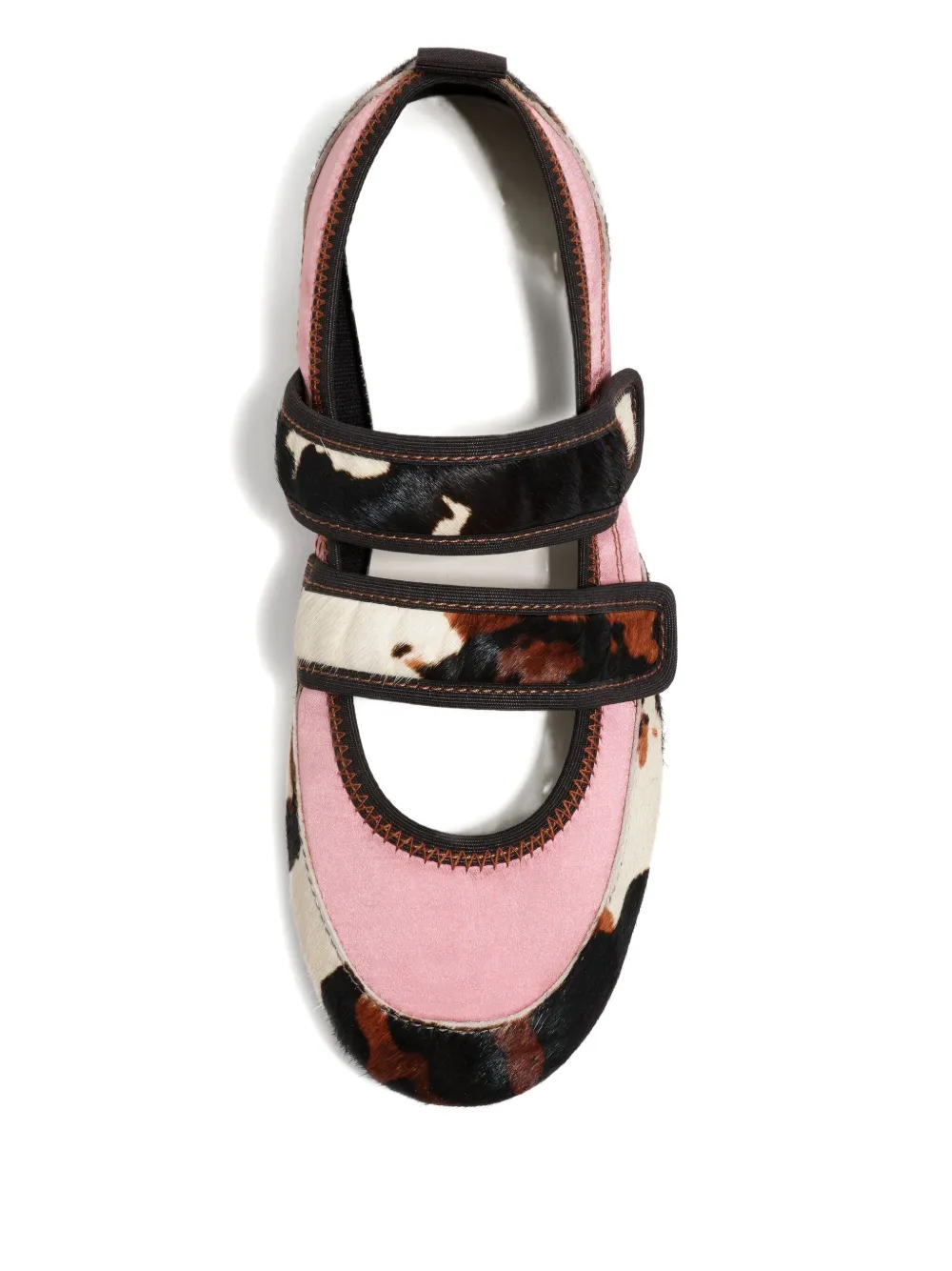 Bimba Y Lola Double-strap Sneakerinas In Animal Print