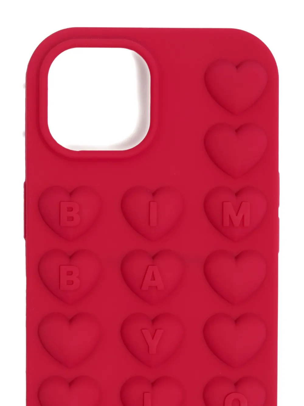 Bimba Y Lola Heart-embellished Phone Case In Red