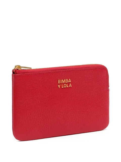 Bimba y Lola zip-top leather purse