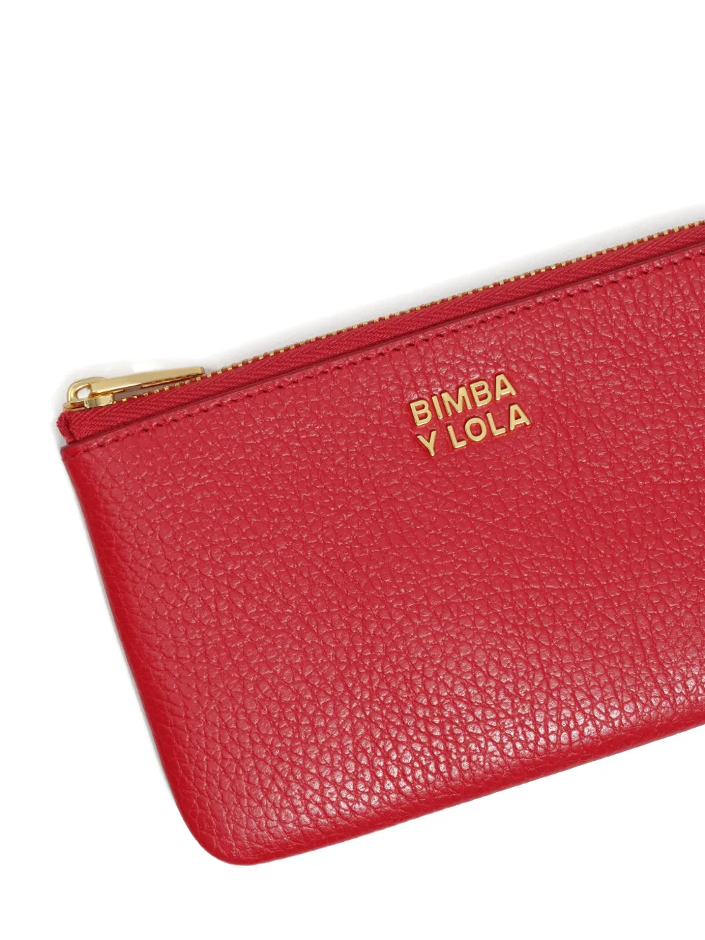 Bimba Y Lola Zip-top Leather Purse In Red