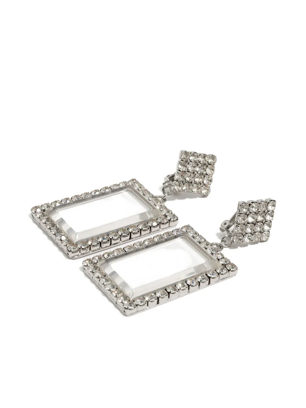 Bimba Y Lola Crystal-embellished Earrings In Metallic
