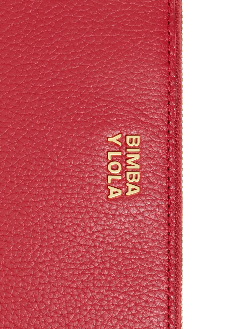Bimba Y Lola Zip-around Leather Wallet In Red