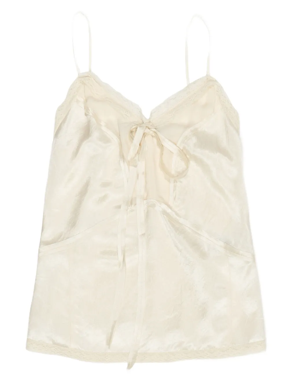 Bimba y Lola レーストリム タンクトップ - ニュートラル Bimba y Lola レーストリム タンクトップ - ニュートラル