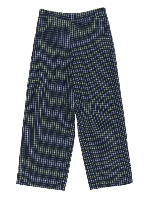 Bimba y Lola gingham-check straight trousers