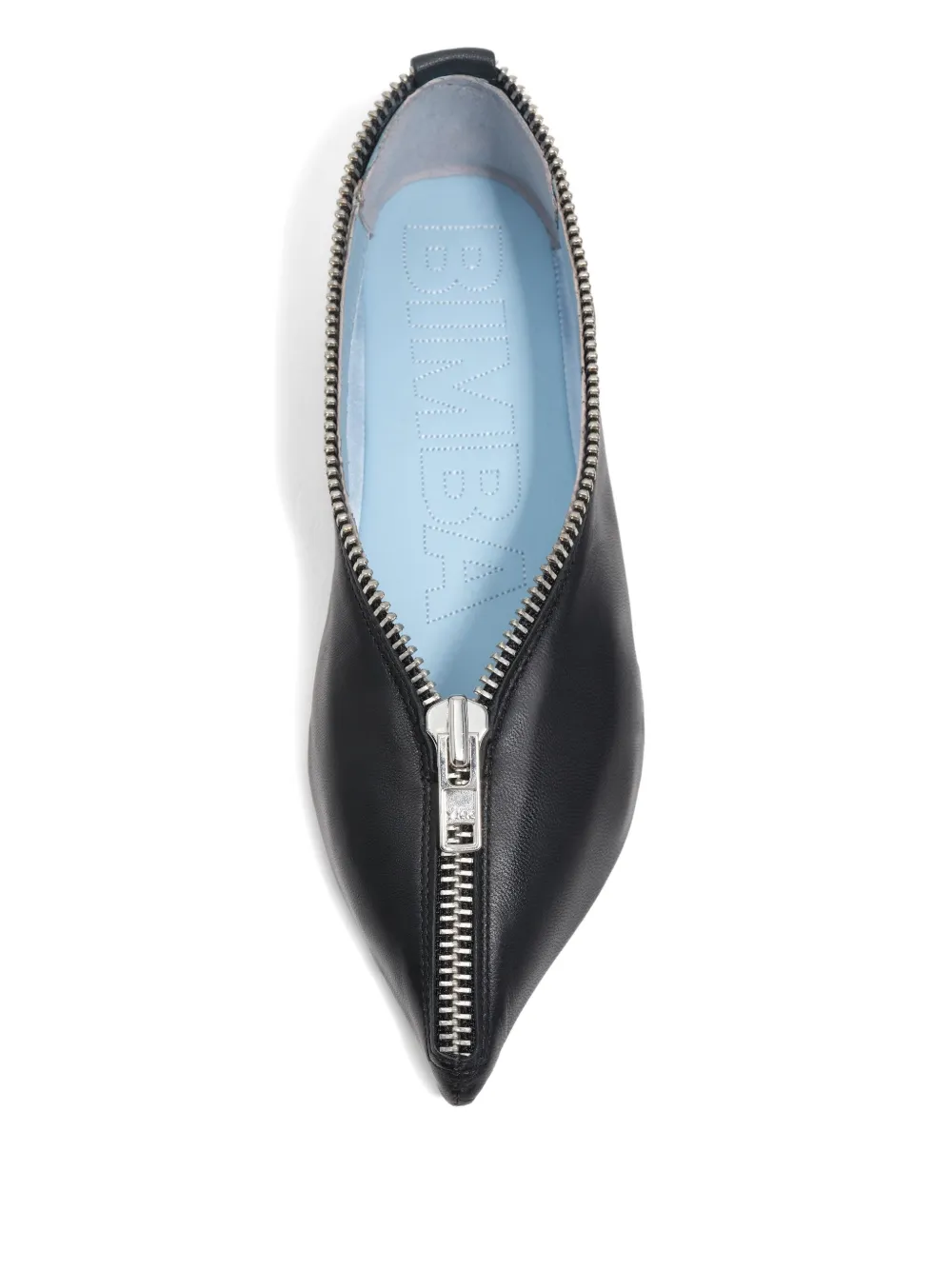 Bimba y Lola pointed-toe flat pumps Black