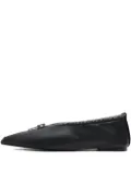 Bimba y Lola pointed-toe flat pumps - Black