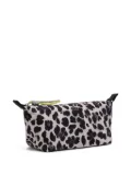 Bimba y Lola leopard-print zipped make up bag - Grey