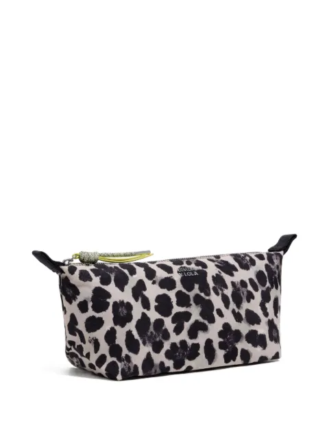 Bimba y Lola leopard-print zipped make up bag