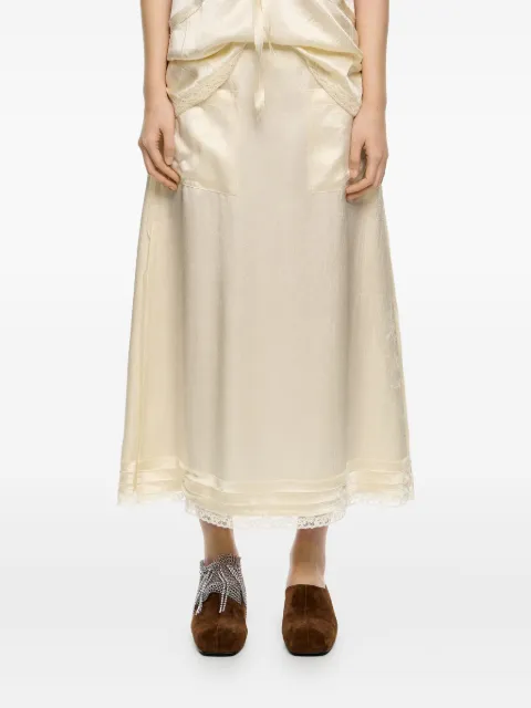 Bimba y Lola pocket lace-trimmed skirt