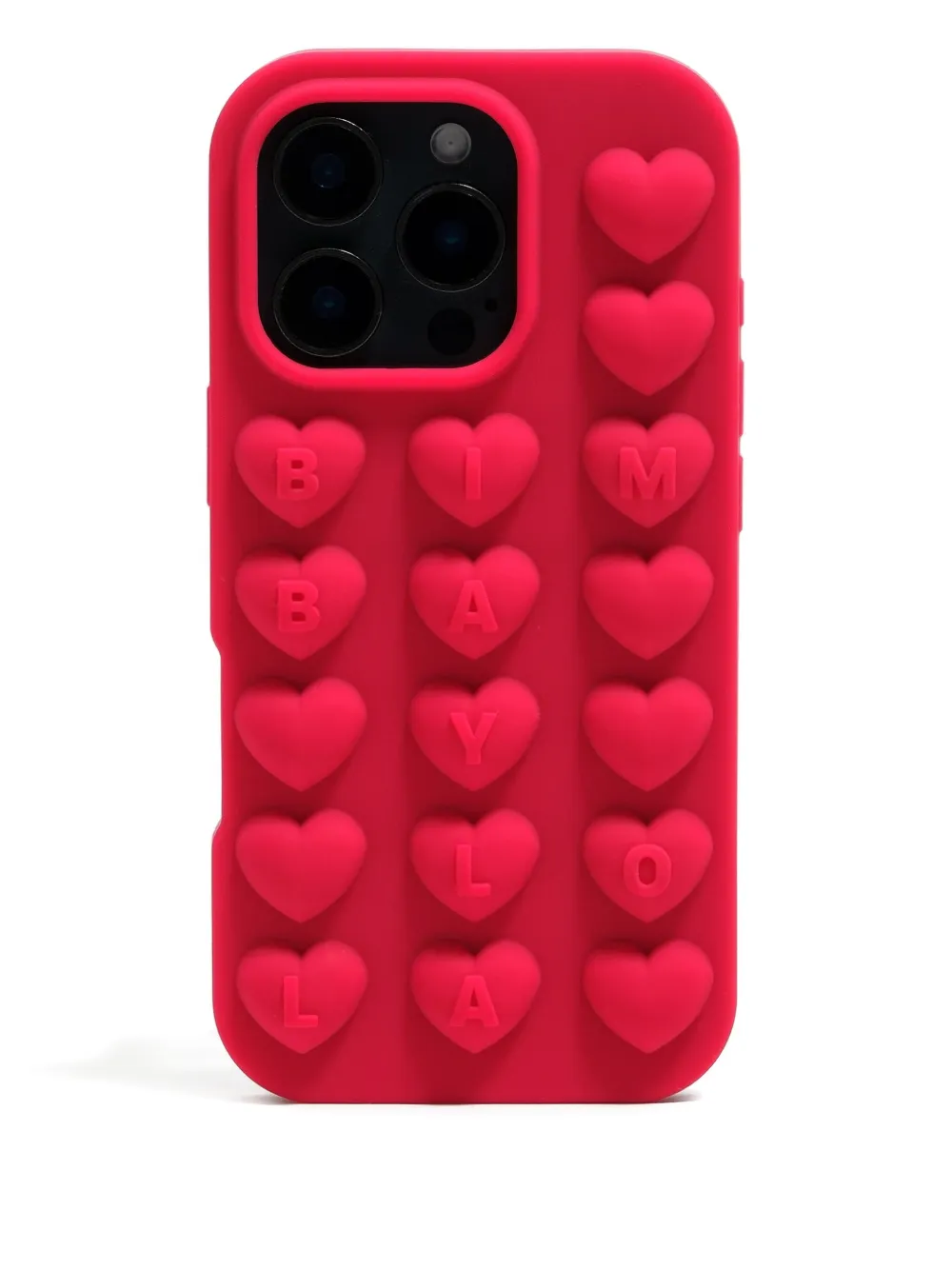 Bimba Y Lola Heart-embellished Phone Case In Red