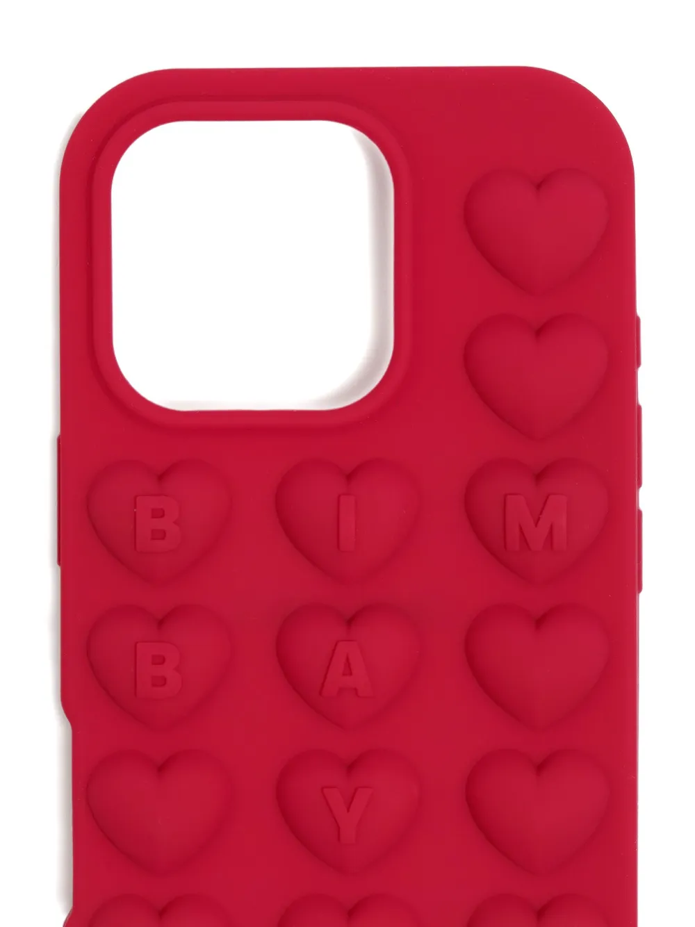 Bimba Y Lola Heart-embellished Phone Case In Red