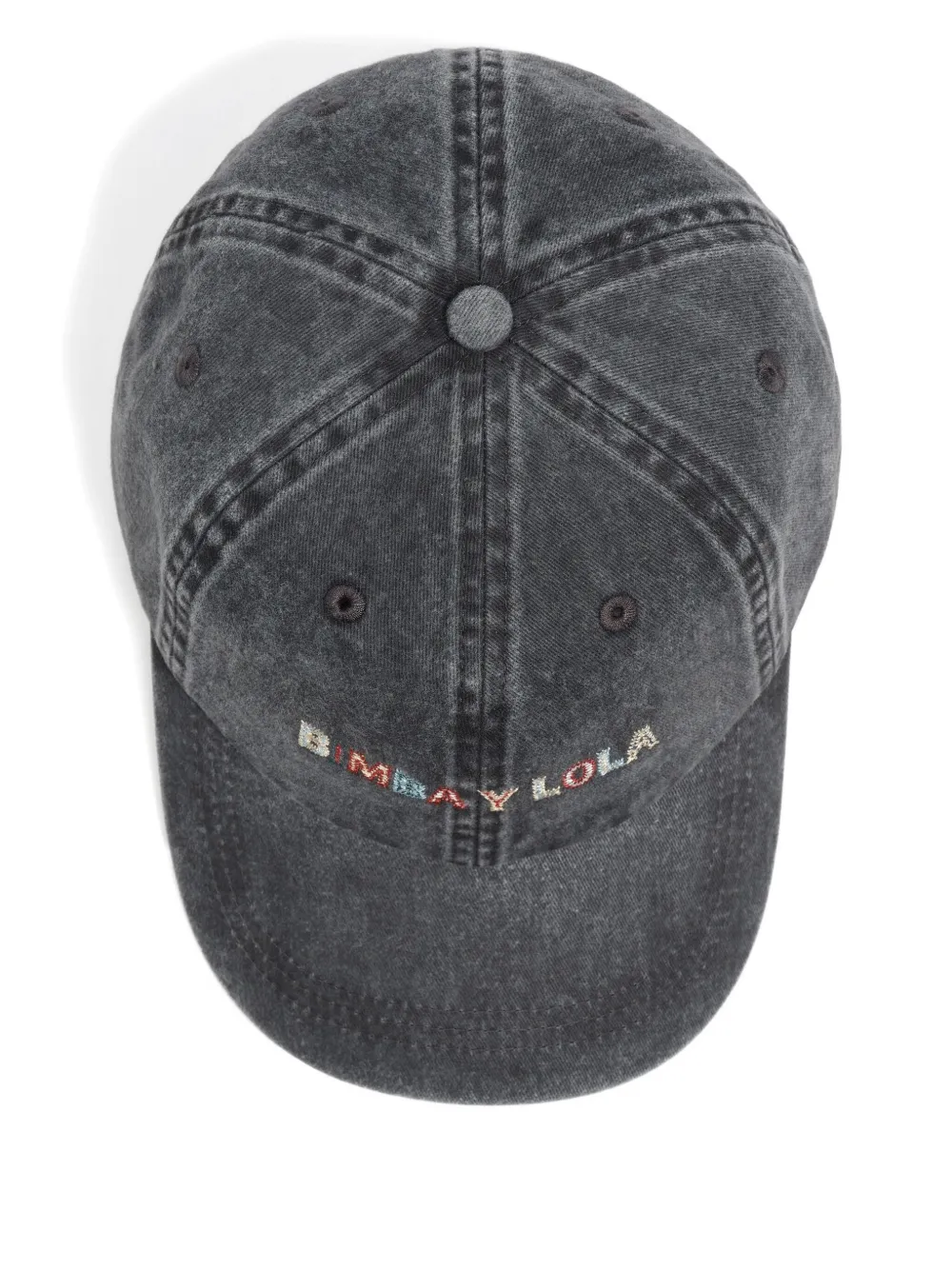 Bimba y Lola embroidered cotton baseball cap - Grijs