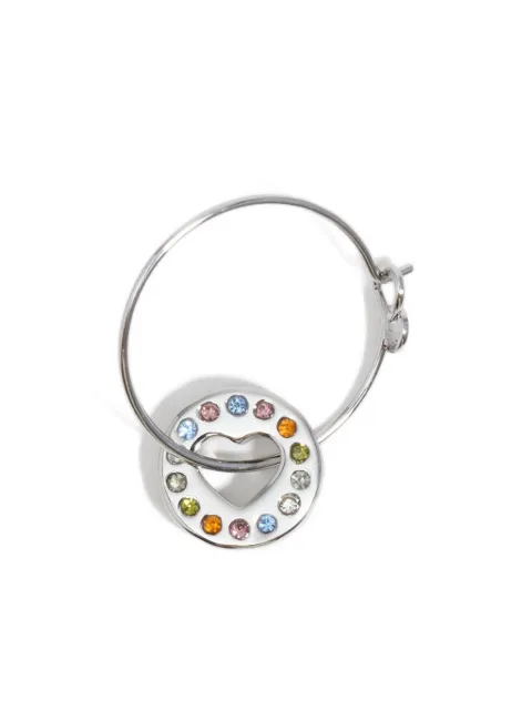 Bimba y Lola crystal-embellished Heart-motif earrings
