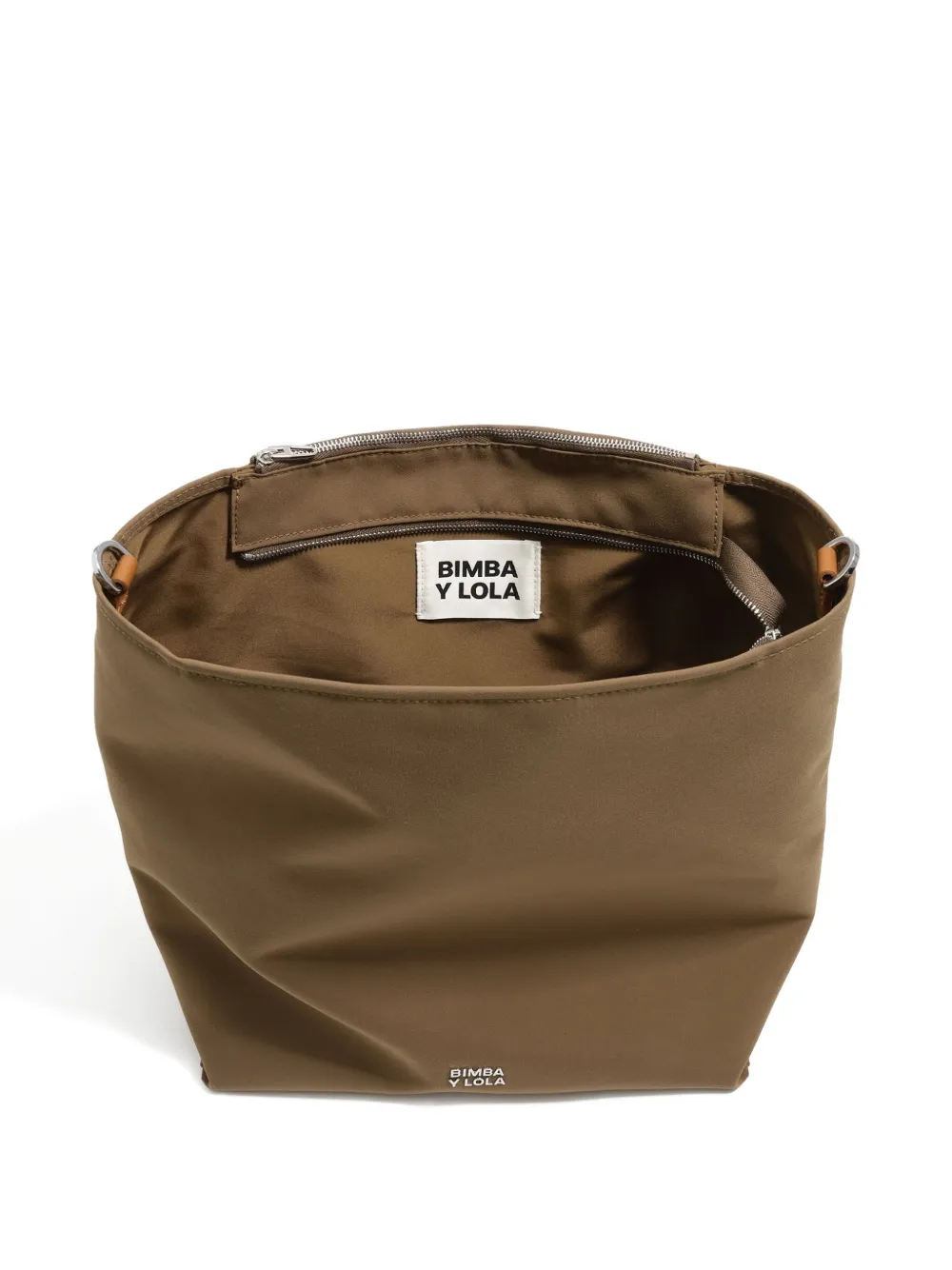 Bimba Y Lola Large Carlino Cross Body Bag In Brown