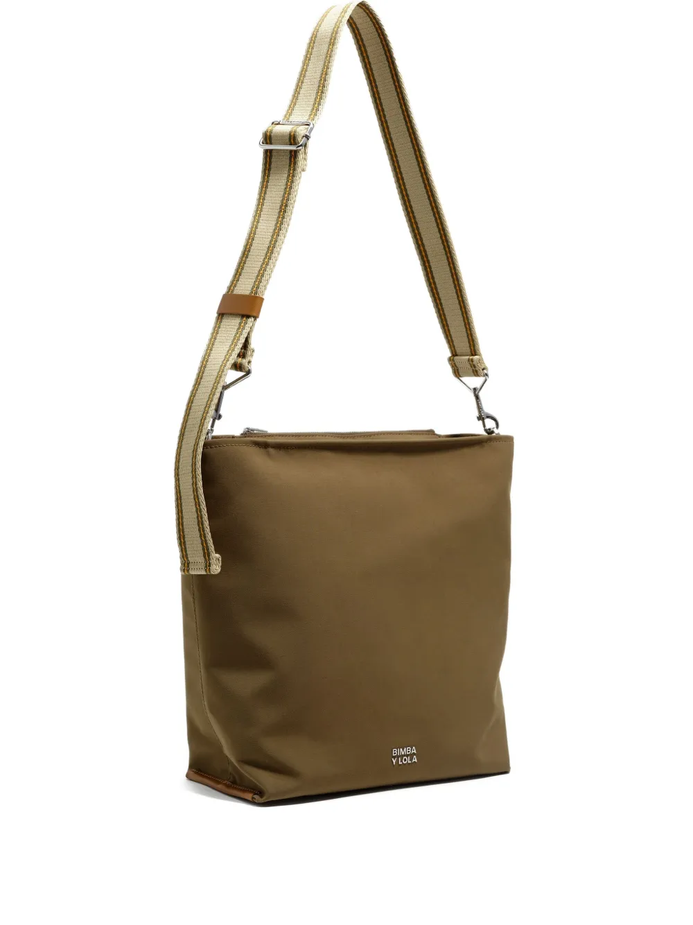 Bimba Y Lola Large Carlino Cross Body Bag In Green