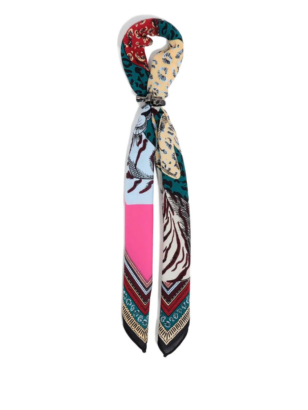 Bimba Y Lola Animal-print Keyring In Multi
