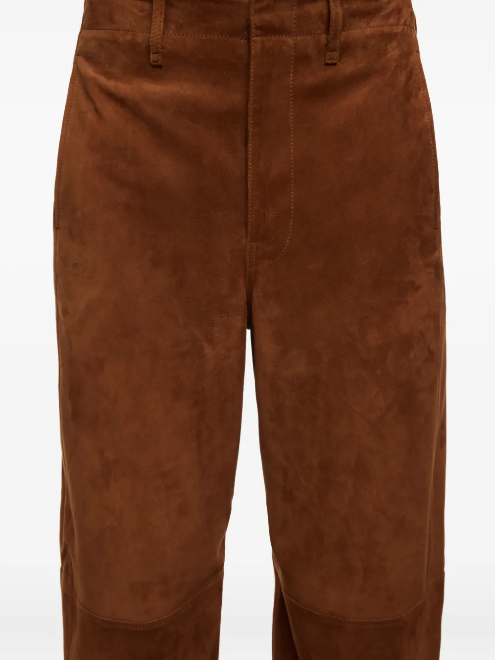 Bimba Y Lola Suede Panel Trousers In Brown