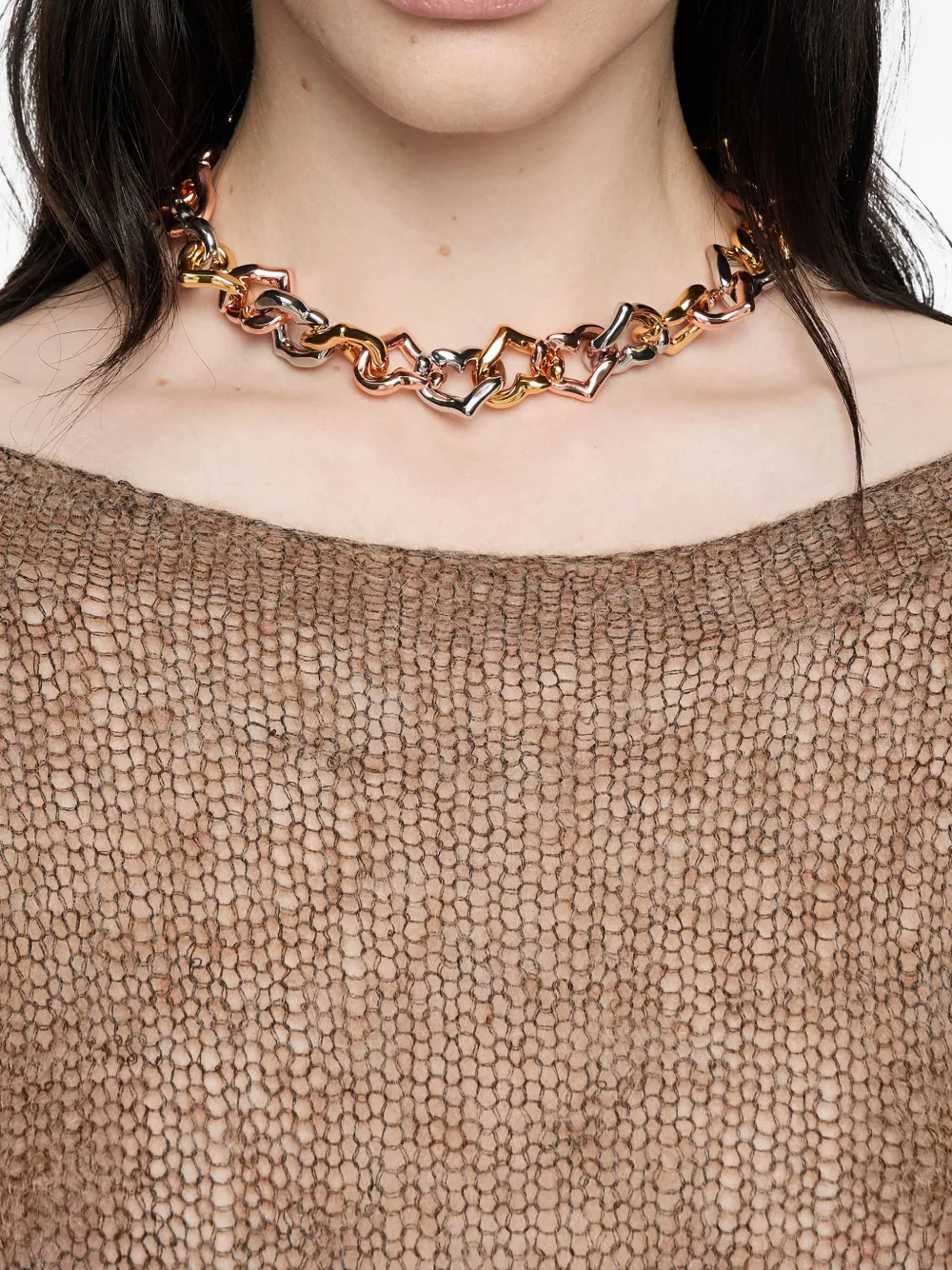 Bimba y Lola heart chain necklace - Goud
