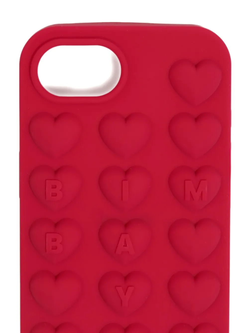 Bimba Y Lola Heart-embellished Phone Case In Red