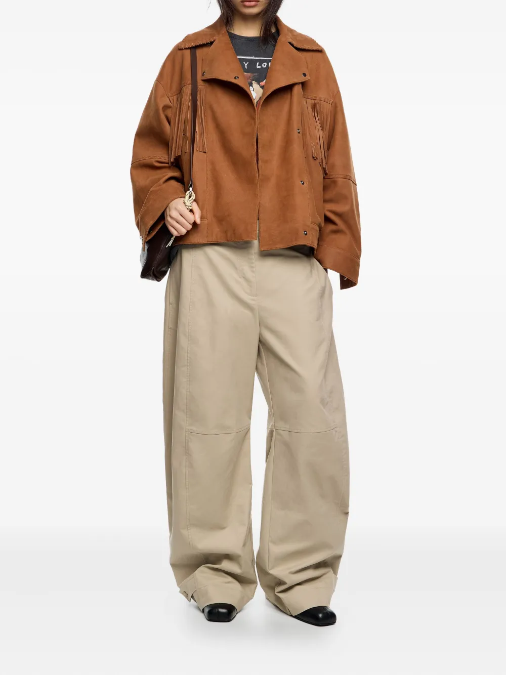 Bimba y Lola fringe-detailing leather jacket | Leather Jackets | Image 2