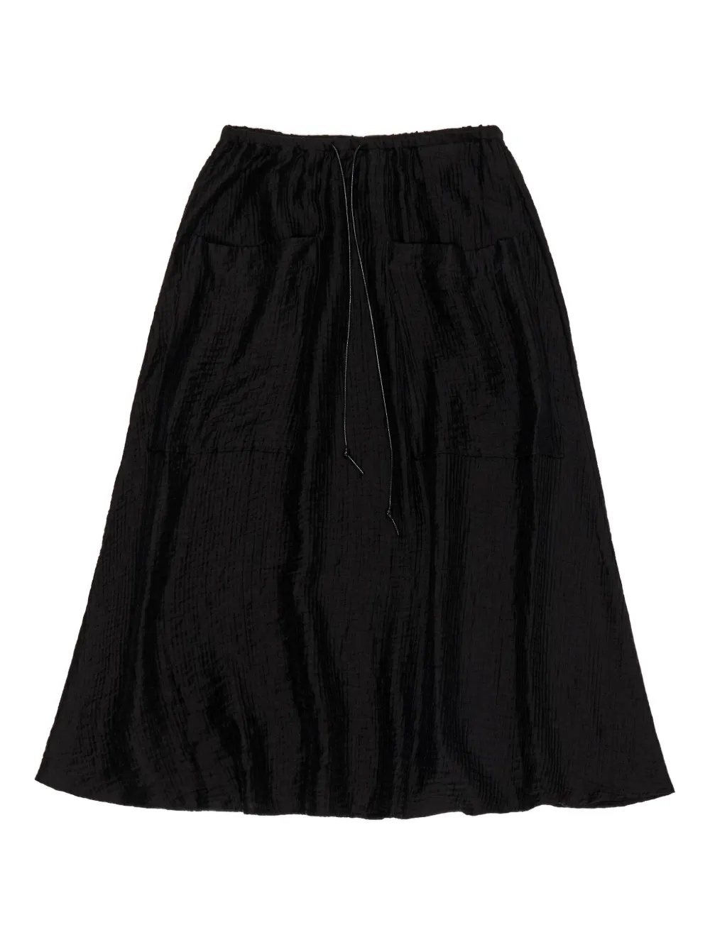 Bimba Y Lola Patch-pocket Drawstring Skirt In Black