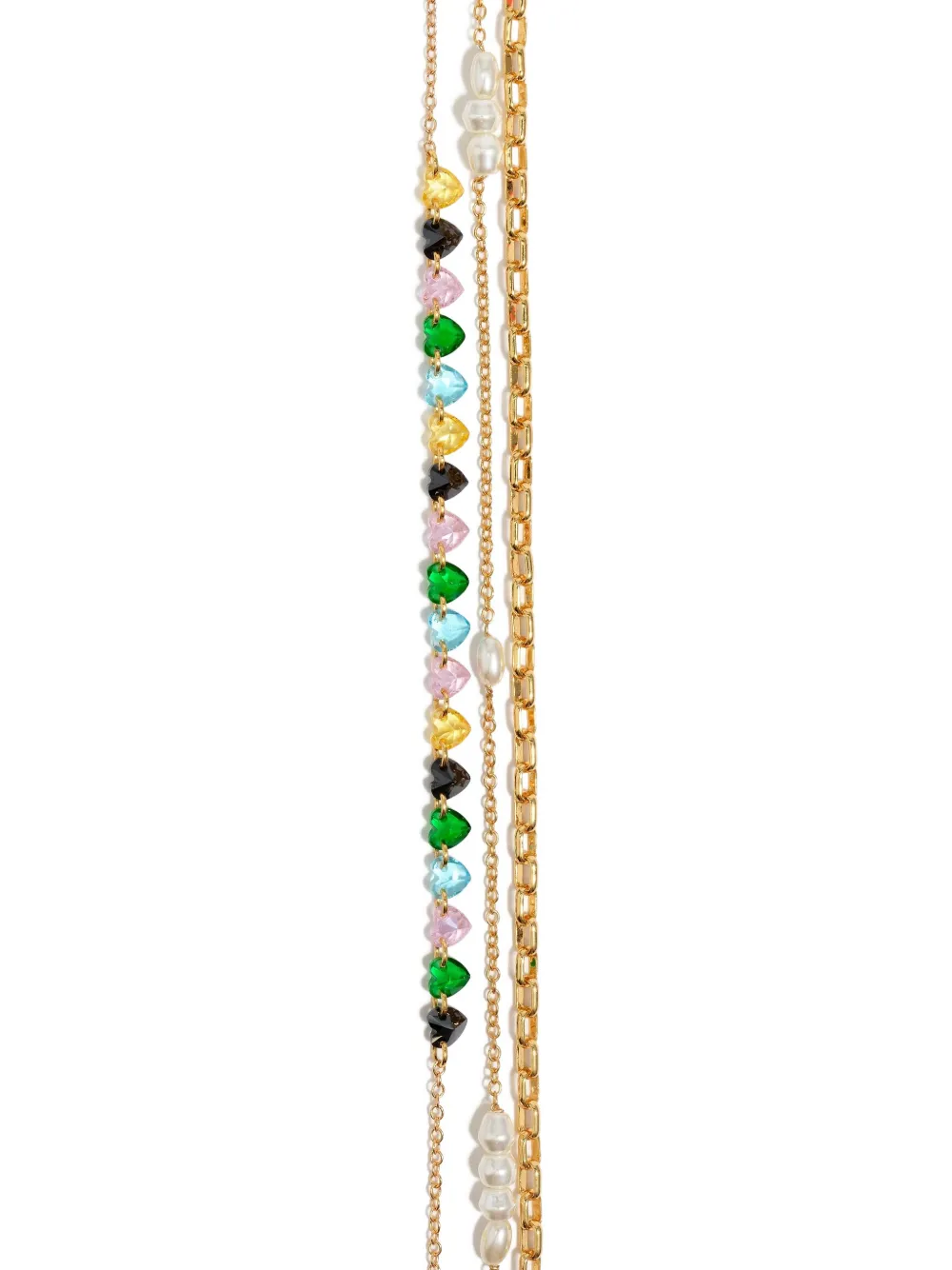 Bimba y Lola crystal-embellished necklace - Goud