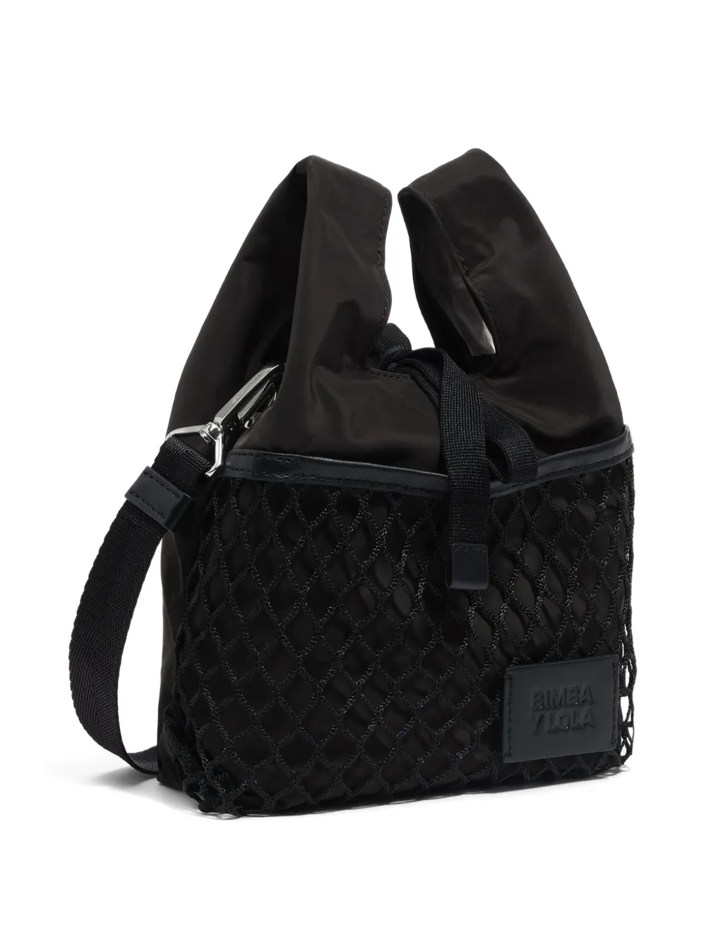 Bimba y Lola メッシュパネル ハンドバッグ - ブラック Bimba y Lola メッシュパネル ハンドバッグ - ブラック
