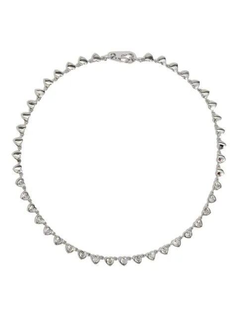 Bimba y Lola heart-shaped crystal necklace