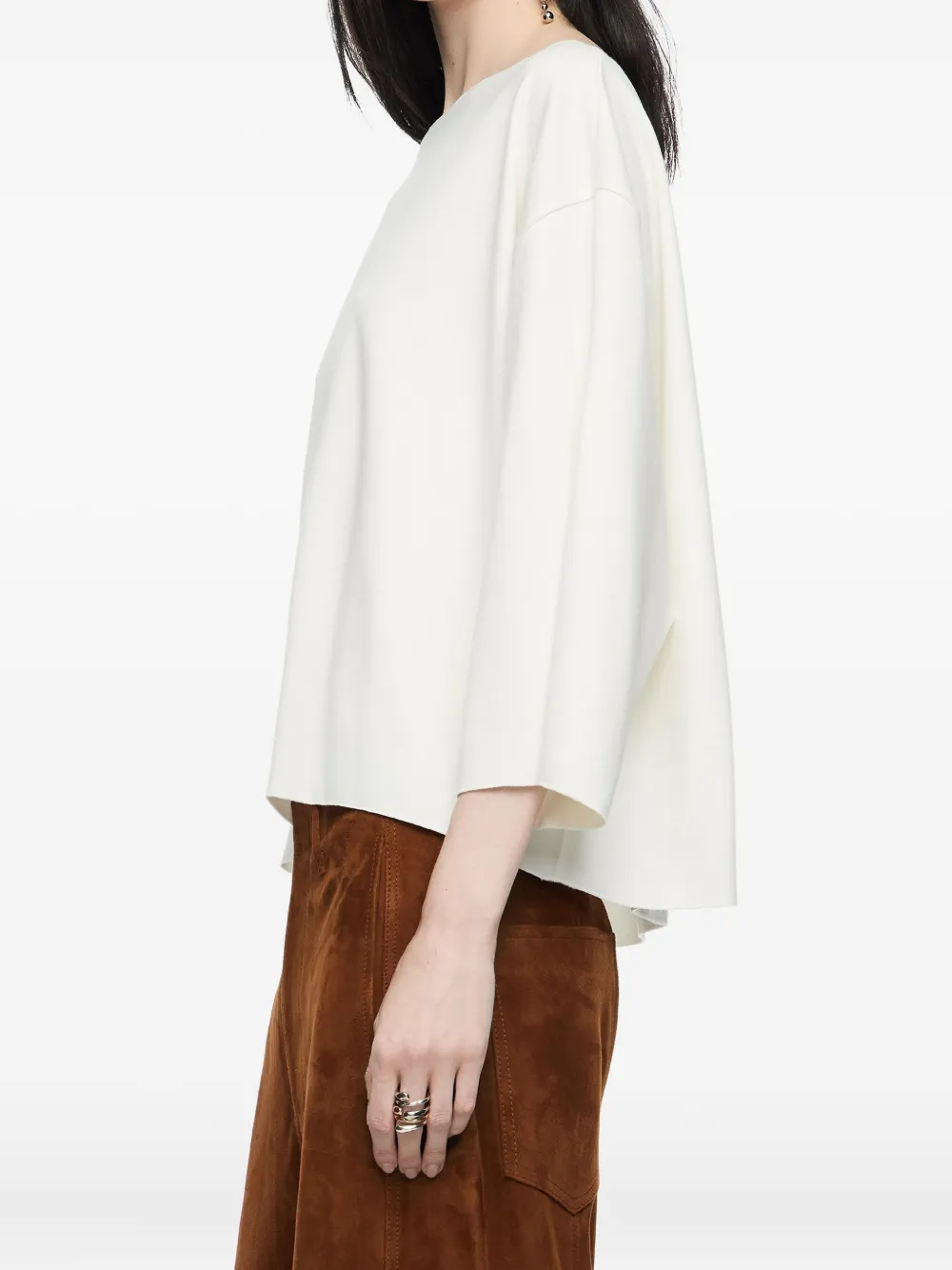 Bimba y Lola T-shirt met boothals Wit