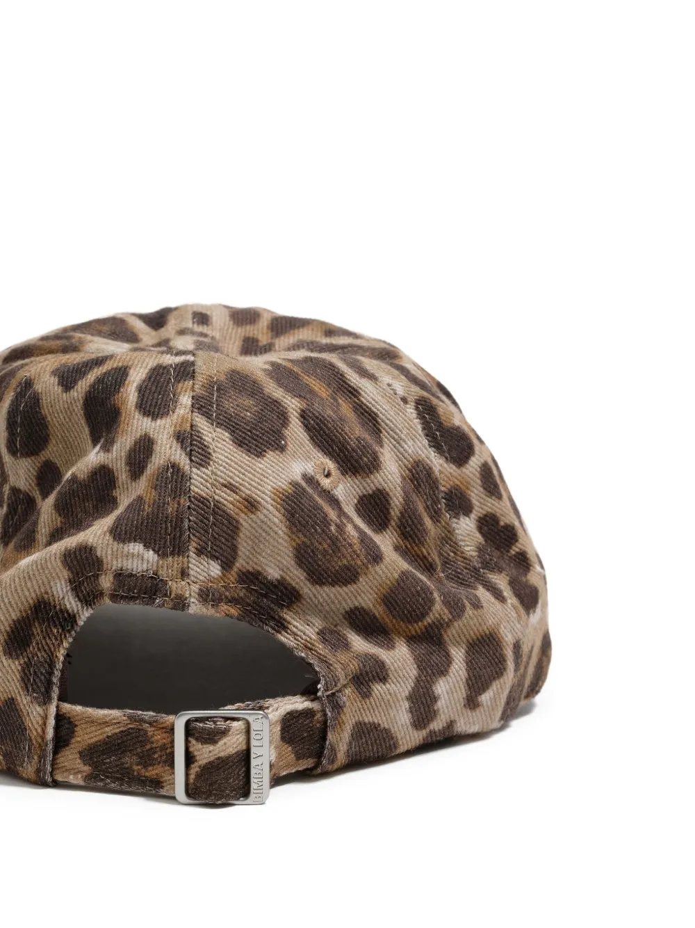 Bimba y Lola leopard-print cotton cap - Bruin