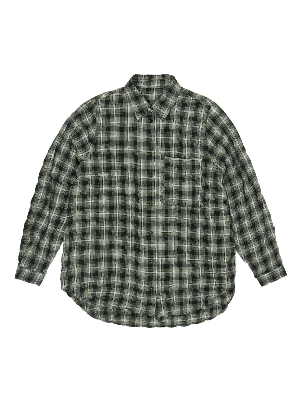 Bimba Y Lola Checked Long-sleeve Shirt In Green