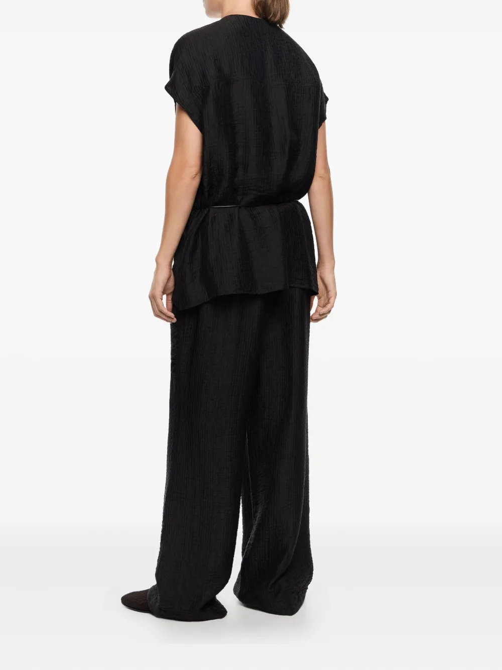 Bimba Y Lola Patch-pocket Drawstring Trousers In Black