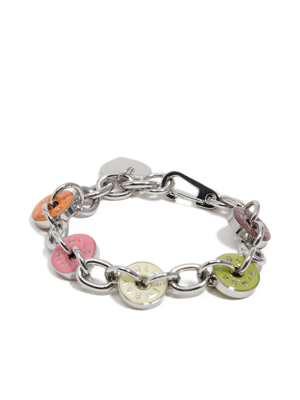 Bimba Y Lola Enamel-disc Chain Bracelet In Metallic