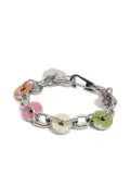 Bimba y Lola enamel-disc chain bracelet - Silver