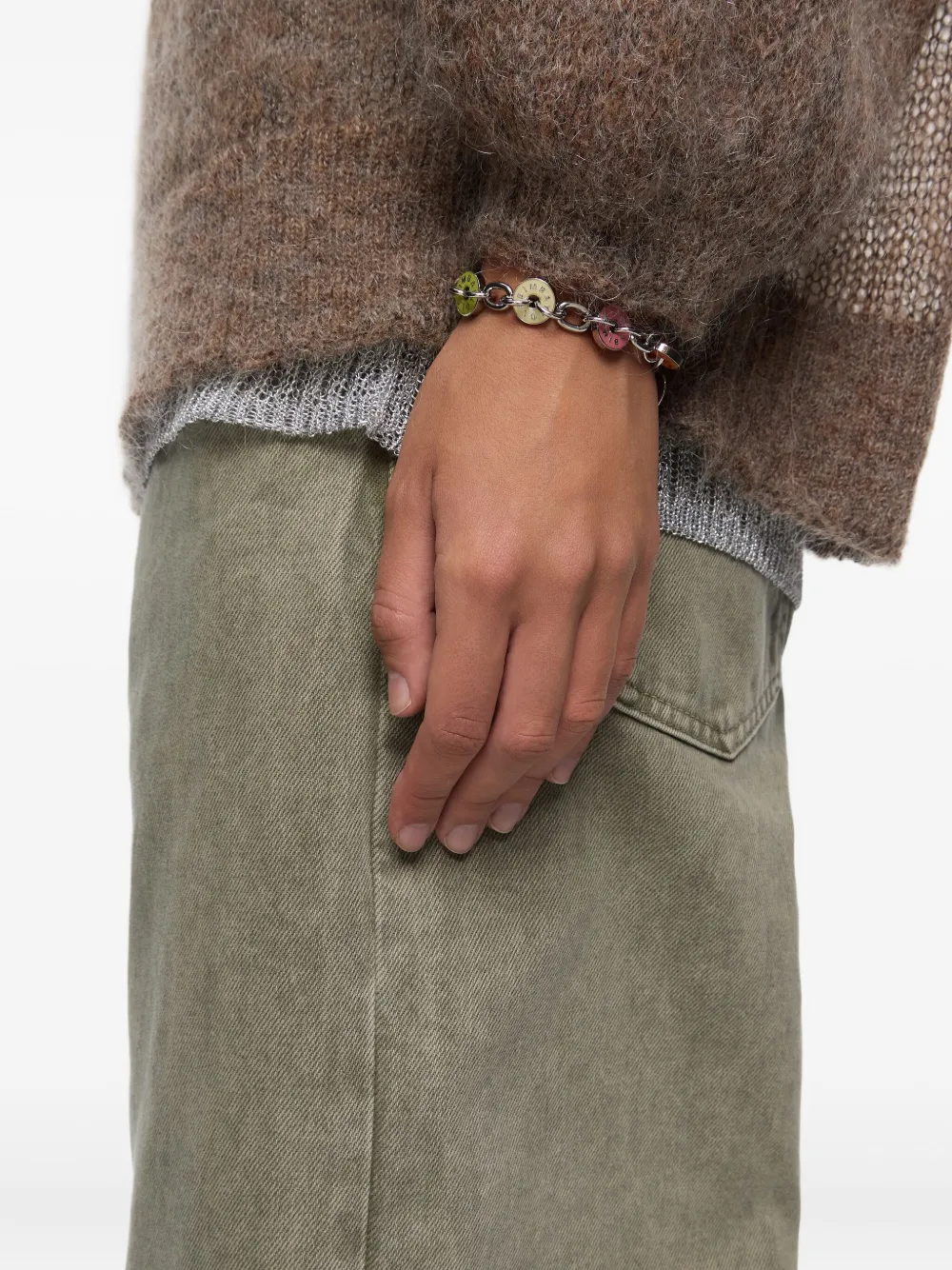 Bimba Y Lola Enamel-disc Chain Bracelet In Metallic