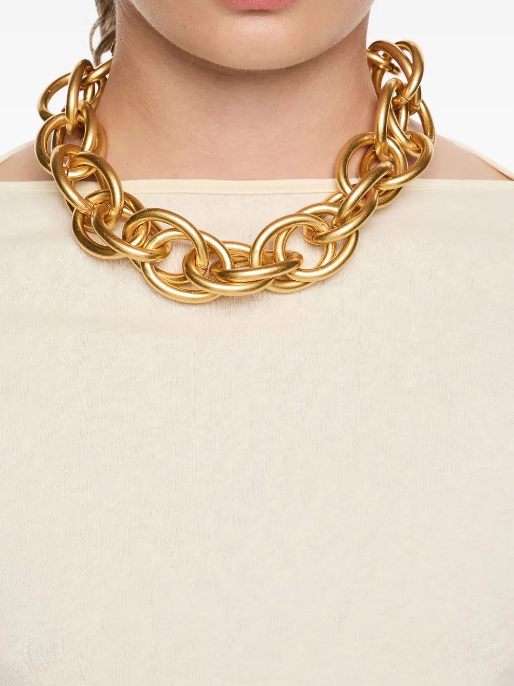 Bimba y Lola chain-link necklace - Goud