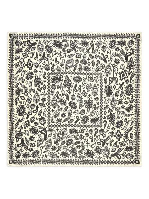 Bimba y Lola floral-pattern square scarf