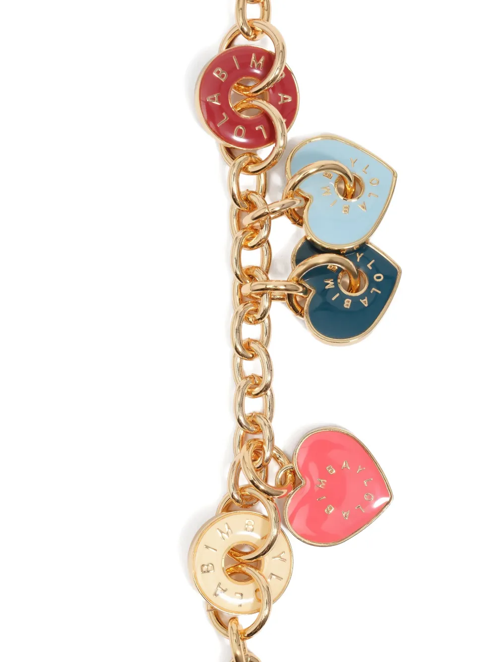 Bimba Y Lola Heart-charm Chain Bracelet In Multi
